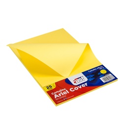[DIST00346] HOJA ARIEL COVER OFICIO 180GRS. COLOR AMARILLO (PX25)