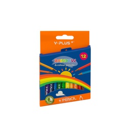 [DIST00462] CRAYON DE MADERA Y-PLUS CORTO 12 COLORES