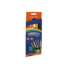 [DIST00465] CRAYON DE MADERA Y-PLUS TRIANG. 12-24 BI-COLOR