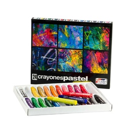 [DIST00489] CRAYON PASTEL FAST 824 GRASO 24 COLORES