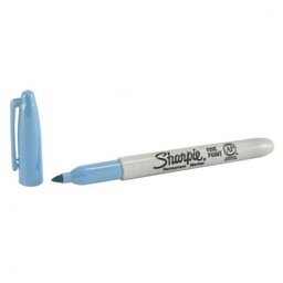 [DIST00547] MARCADOR PERM. SHARPIE PUNTA FINA  CELESTE