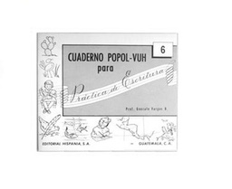 [DIST00553] CUADERNILLO DE CALIGRAFIA POPOL VUH #6