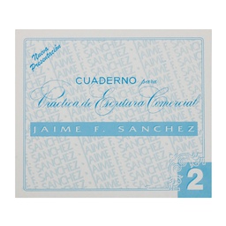 [DIST00554] CUADERNILLO DE CALIGRAFIA JAIME SANCHEZ # 2