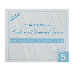 [DIST00557] CUADERNILLO DE CALIGRAFIA JAIME SANCHEZ # 5