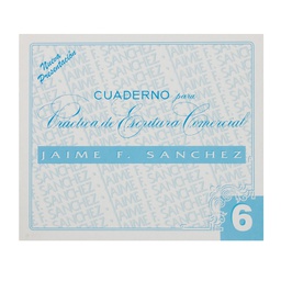 [DIST00558] CUADERNILLO DE CALIGRAFIA JAIME SANCHEZ # 6