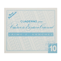 [DIST00562] CUADERNILLO DE CALIGRAFIA JAIME SANCHEZ #10