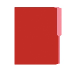 [DIST00853] FOLDER IRASA T/CARTA COLOR ROJO