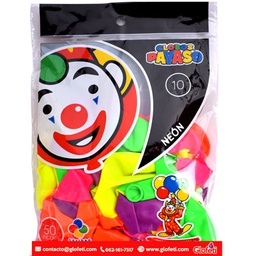 [DIST00961] GLOBO PALMERITO CHAPIN P/PAYASO DELGADOS NEON