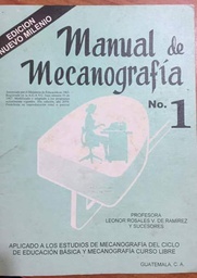 [DIST01135] MANUAL DE MECANOGRAFIA  #1