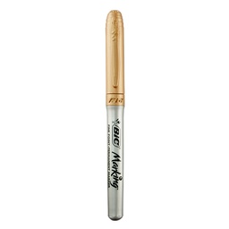 [DIST01151] MARCADOR BIC MARKING METALICO ORO
