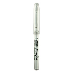 [DIST01152] MARCADODR BIC MARKING METALICO PLATA