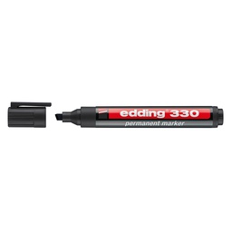 [DIST01191] MARCADOR EDDING 330 PERMAN. P/BISELADA NEGRO