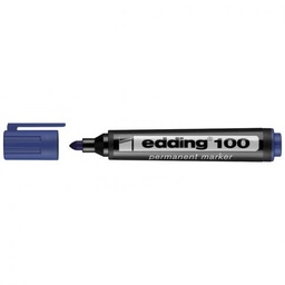 [DIST01194] MARCADOR EDDING 100 PERMAN. PUNTA REDON.  AZUL