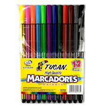 [DIST01224] MARCADOR TUCAN ESTUCHE HEXAG. P/FINA 12 COLORES