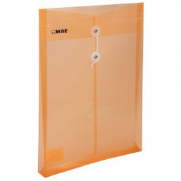 [DIST01818] SOBRE PLASTICO MAE CON PITA OFICIO  NARANJA