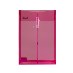 [DIST01826] SOBRE PLASTICO MAE CON PITA OFICIO  ROSADO