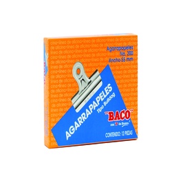 [DIST01972] AGARRAPAPELES TIPO BULLDOG BACO No 200