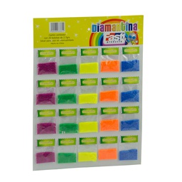 [DIST01442] DIAMANTINA EN BOLSITA FAST COLORES FLUORESCENTES (CARX20)