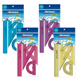 [DIST02015] ESTUCHE GEOMETRICO ARTESCO MEDIANO IRROMP. TREND 30CM