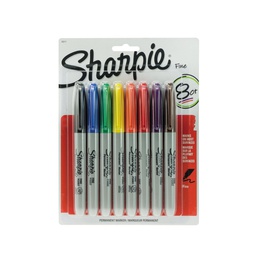[DIST02150] MARCADORES EN ESTUCHE 8 COLORES SHARPIE PUNTA FINA