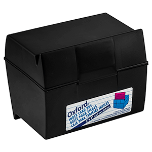 [DIST02198] TARJETERO OXFORD 5X8" PLASTICO NEGRO