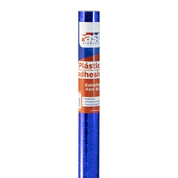 [DIST02268] CONTAC ADHESIVO FAST ROLLO ESTRELLAS AZUL