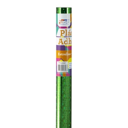 [DIST02272] CONTAC ADHESIVO FAST ROLLO ESTRELLAS VERDE