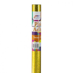 [DIST02274] CONTAC ADHESIVO FAST ROLLO TECNO DORADO