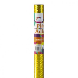 [DIST02279] CONTAC ADHESIVO FAST ROLLO DESTELLO DORADO