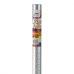 [DIST02280] CONTAC ADHESIVO FAST ROLLO DESTELLO PLATEADO