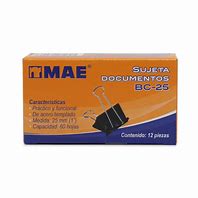 [DIST02373] PRENSAPAPELES MAE BC-25MM (Cx12)