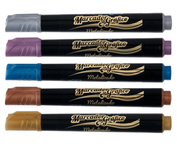 [DIST02381] MARCADOR GRAFICO DORICOLOR P/REDONDA COL. METALIZADOS