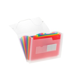 [DIST02402] ARCHIVADOR BEAUTONE CARTA 12 SEP. TRANSPARENTE