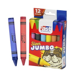 [DIST02432] CRAYON DE CERA FAST SUPER JUMBO REDON. 12 COLORES