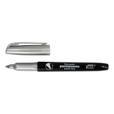 [DIST02629] MARCADOR PERMANENTE FAST P/FINA PLATEADO