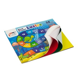 [DIST02659] BLOCK PAPEL LUSTRE FAST T/CARTA 24 HOJAS
