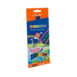 [DIST02695] CRAYON DE MADERA Y-PLUS ACUARELABLE 12 COLORES
