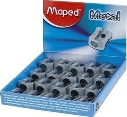 [DIST02752] SACAPUNTAS MAPED METALICO TIPO CUÑA 1 AGUJERO (CX20)