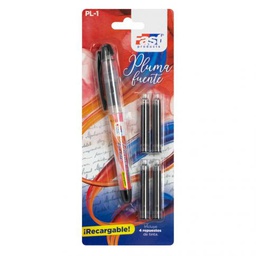 [DIST02864] PLUMA PL-1 FUENTE FAST RECARGABLE NEGRO