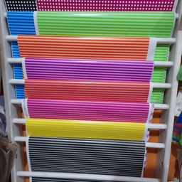 [DIST02876] PAPEL LUSTRE DISEÑO RAYADO VERDE LIMON