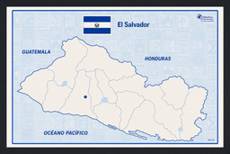 [DIST02907] MAPA DE EL SALVADOR