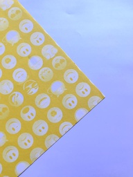 [DIST02927] ARIEL COVER AMARILLO ESTAMPADO