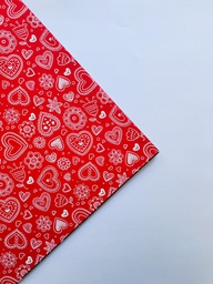 [DIST02932] ARIEL COVER ROJO ESTAMPADO