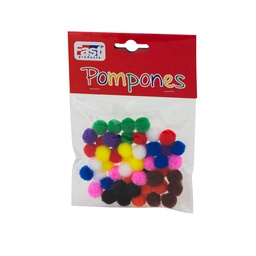[DIST02980] POMPONES FAST 1.2 COLORES SURTIDOS BX50