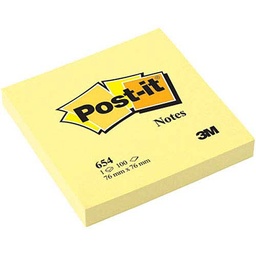 [DIST02997] BLOCK POST IT (654) 3x3 AMARILLO