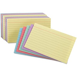 [DIST03012] TARJETAS MEDIA CARTA 5X8 RAYADA COLORES