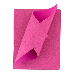 [DIST03022] FOAMY HOJA DIAMANTINA ARCOIRIS FUCSIA