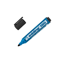 [DIST03095] MARCADOR EDDING 180 LAVABLE PUNTA REDONDA  NEGRO