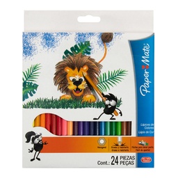 [DIST03115] CRAYON DE MADERA PAPER MATE LARGO 24 COLORES
