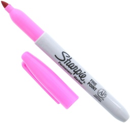 [DIST03193] MARCADOR PERM. SHARPIE PUNTA FINA  ROSADO